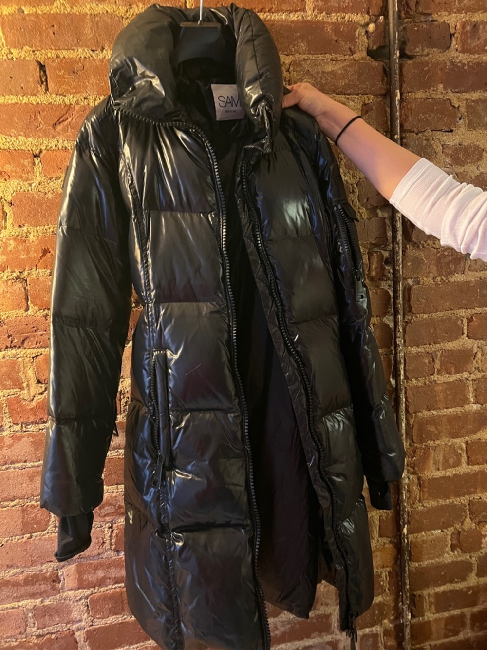 SAM. Soho Belted Down Mid-Length Puffer Jacket